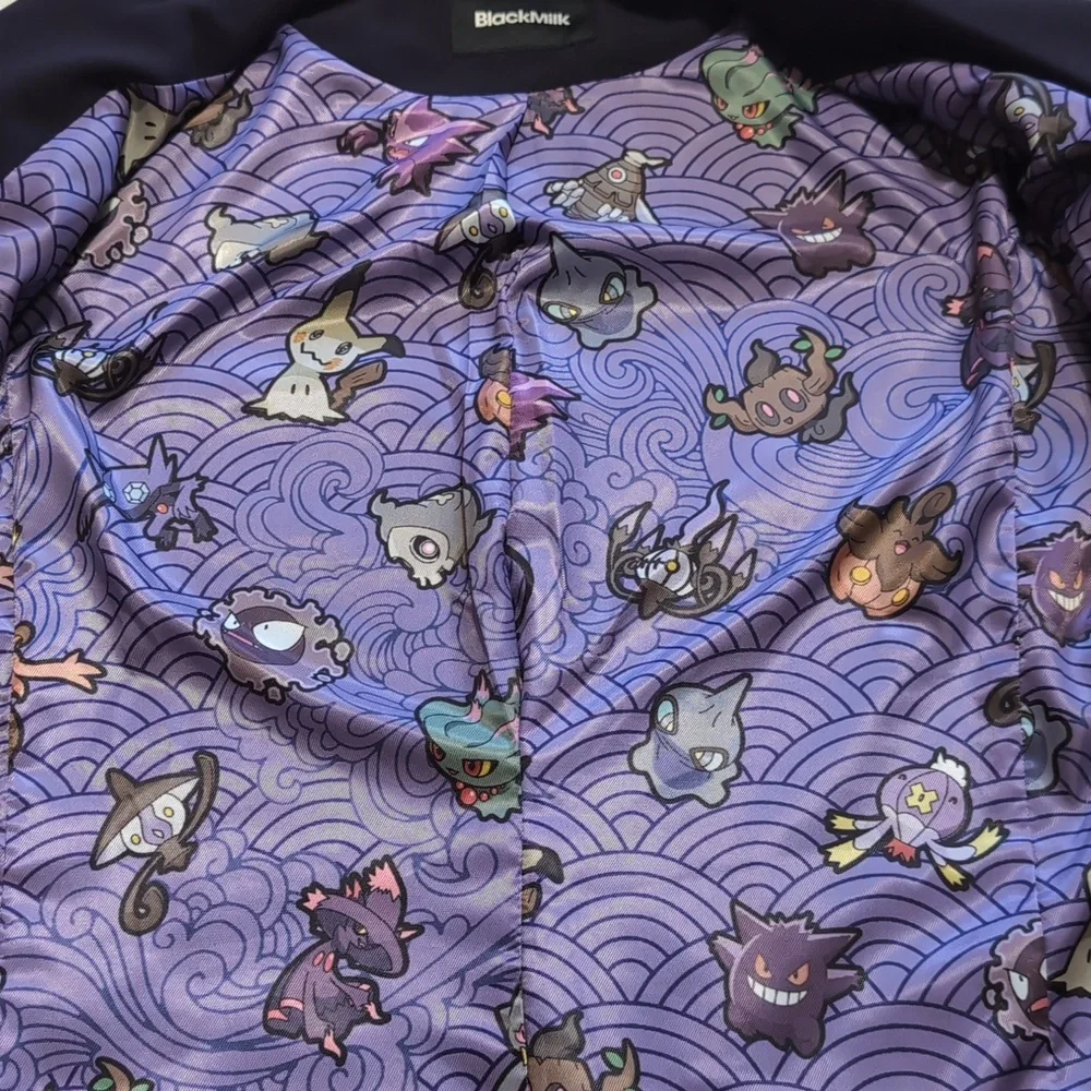 Blackmilk Pokemon Ghost Type Lined Dark Purple Blazer AUS 16 - Picture 9 of 14
